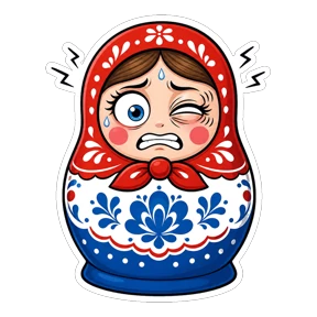 Матрёшки РФ — стикер для MAX