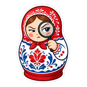 Матрёшки РФ — стикер для MAX