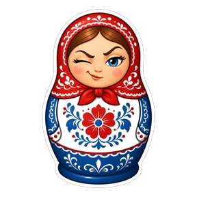 Матрёшки РФ — стикер для MAX