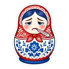 Матрёшки РФ — стикер для MAX