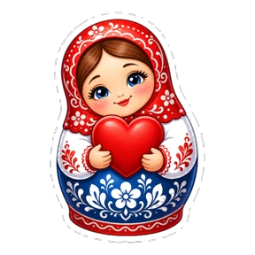 Матрёшки РФ — стикер для MAX