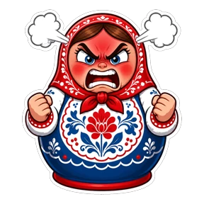 Матрёшки РФ — стикер для MAX