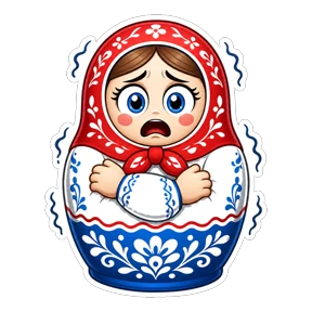 Матрёшки РФ — стикер для MAX