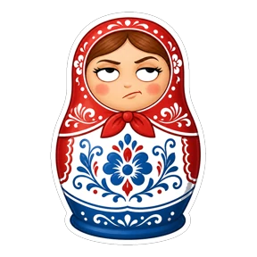 Матрёшки РФ — стикер для MAX