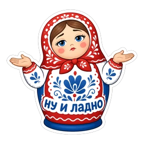 Матрёшки РФ — стикер для MAX