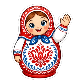Матрёшки РФ — стикер для MAX