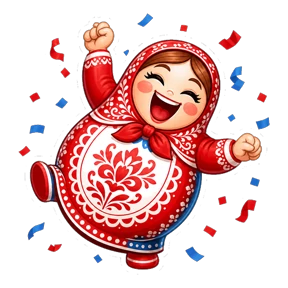 Матрёшки РФ — стикер для MAX