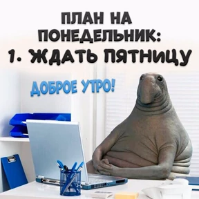 Доброе утро — стикер для MAX