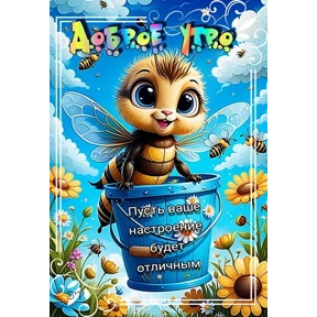 Доброе утро — стикер для MAX