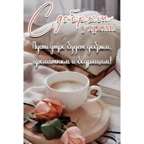 Доброе утро — стикер для MAX
