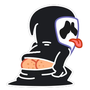 Scream — стикер для MAX