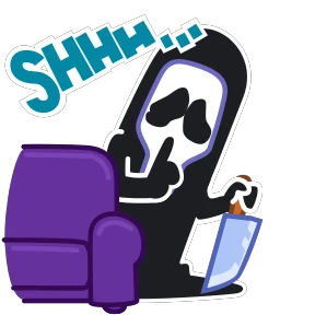 Scream — стикер для MAX