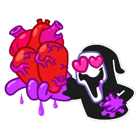 Scream — стикер для MAX