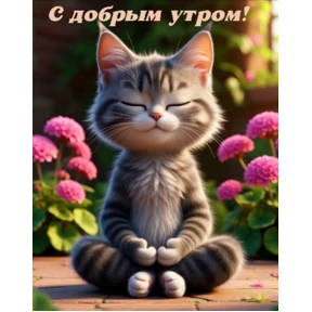 Котик — стикер для MAX