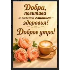 Доброе утро — стикер для MAX