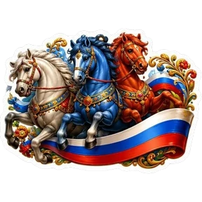 Стикерпак С Днём России! для мессенджера MAX