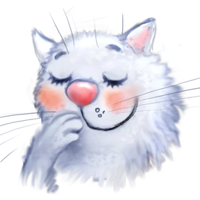 Синие коты — стикер для MAX