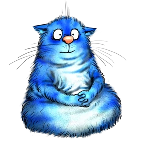 Синие коты — стикер для MAX