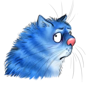 Синие коты — стикер для MAX