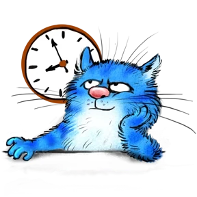 Синие коты — стикер для MAX