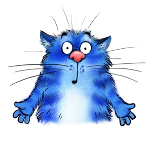 Синие коты — стикер для MAX