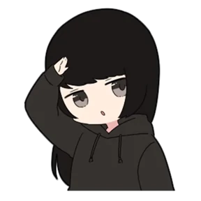 Chibi girl — стикер для MAX