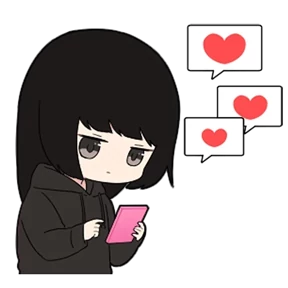 Chibi girl — стикер для MAX