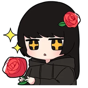 Chibi girl — стикер для MAX