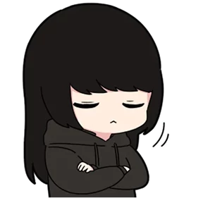 Chibi girl — стикер для MAX