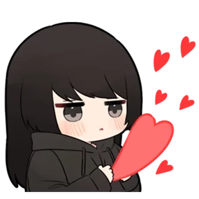 Chibi girl — стикер для MAX