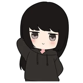 Chibi girl — стикер для MAX