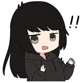 Chibi girl — стикер для MAX