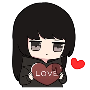 Chibi girl — стикер для MAX