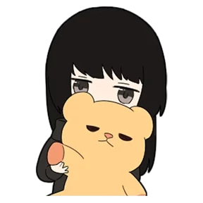 Chibi girl — стикер для MAX
