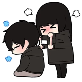 Chibi girl — стикер для MAX