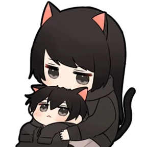 Chibi girl — стикер для MAX