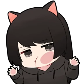 Chibi girl — стикер для MAX
