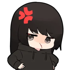 Chibi girl — стикер для MAX