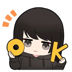Chibi girl — стикер для MAX