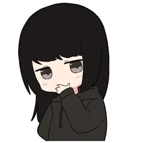 Chibi girl — стикер для MAX