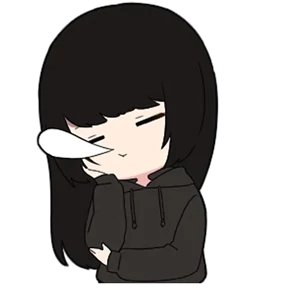 Chibi girl — стикер для MAX