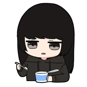 Chibi girl — стикер для MAX