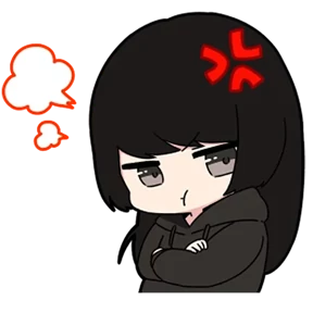 Chibi girl — стикер для MAX