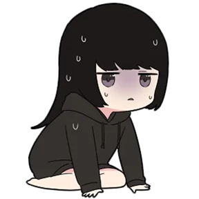 Chibi girl — стикер для MAX
