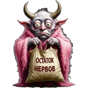 Эмоции , вопросы Лена — стикер для MAX