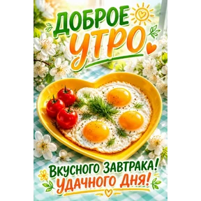 Доброе утро — стикер для MAX