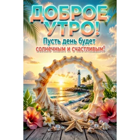 Доброе утро — стикер для MAX