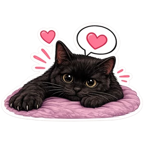 Котики — стикер для MAX