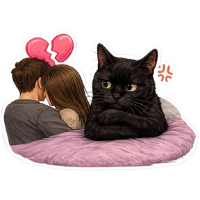 Котики — стикер для MAX