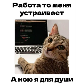 Работаработа перейди на Федота — стикер для MAX